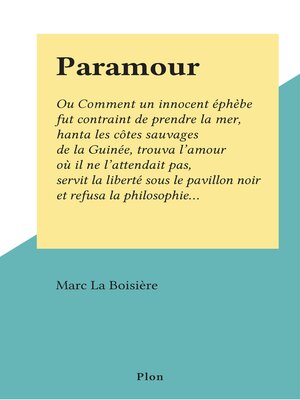cover image of Paramour
